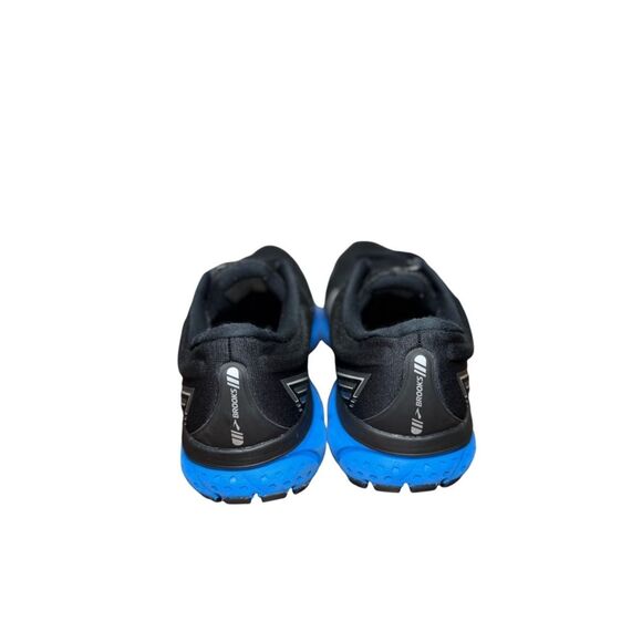 Brooks ghost 13 Black Running Shoe with Blue Midsole Accent size 12 main image 6